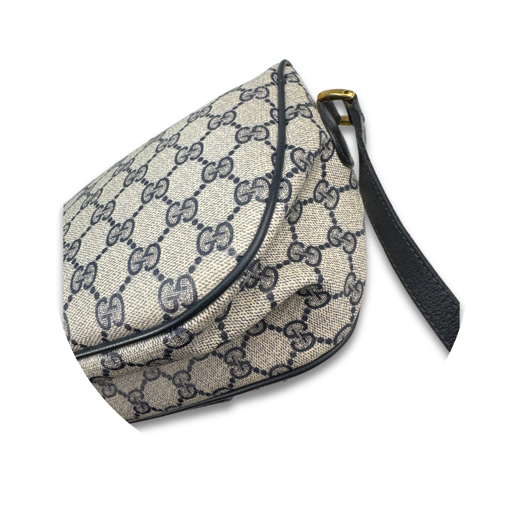 Gucci Navy Vintage Halfmoon Crossbody
