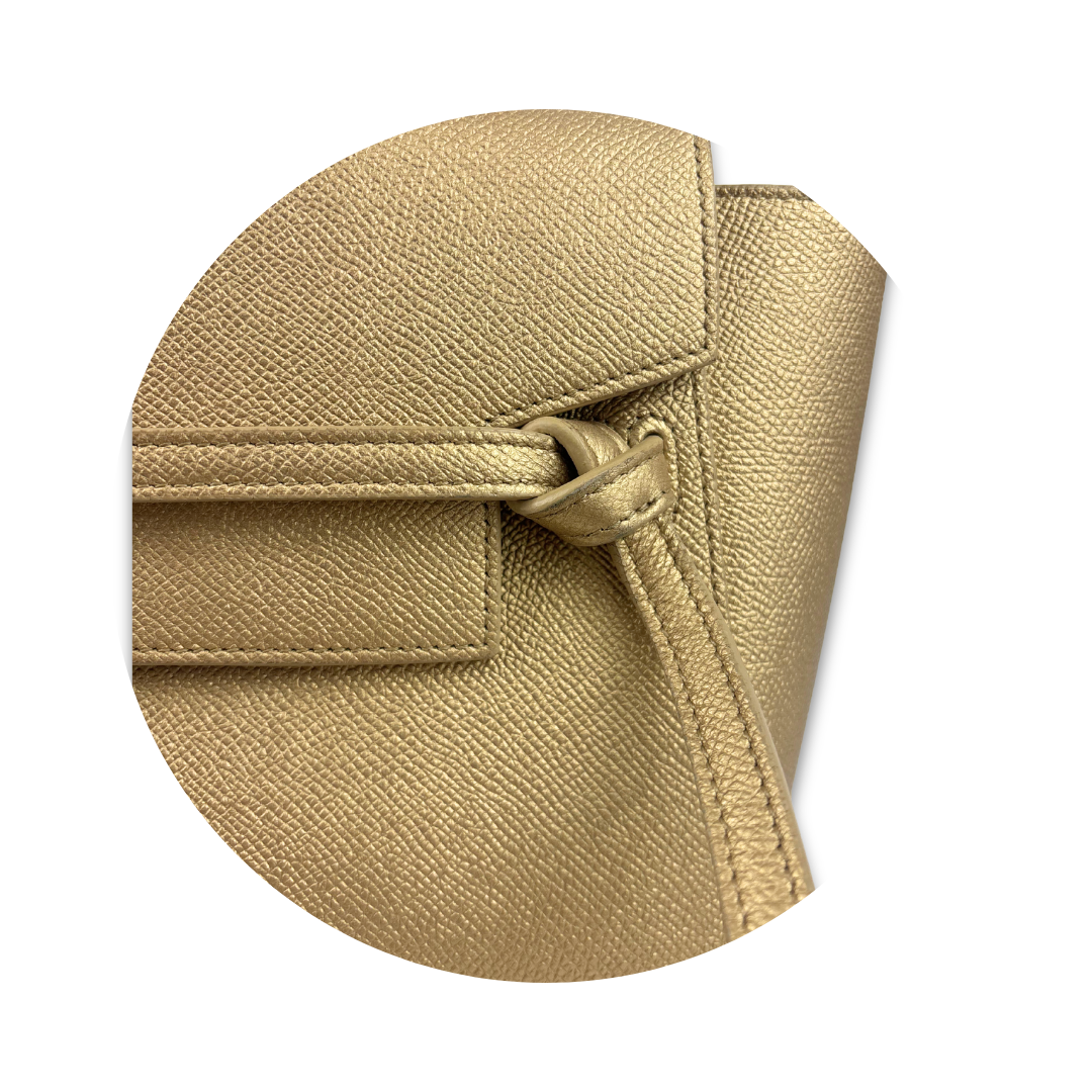Celine Gold Nano Leather Belt Bag