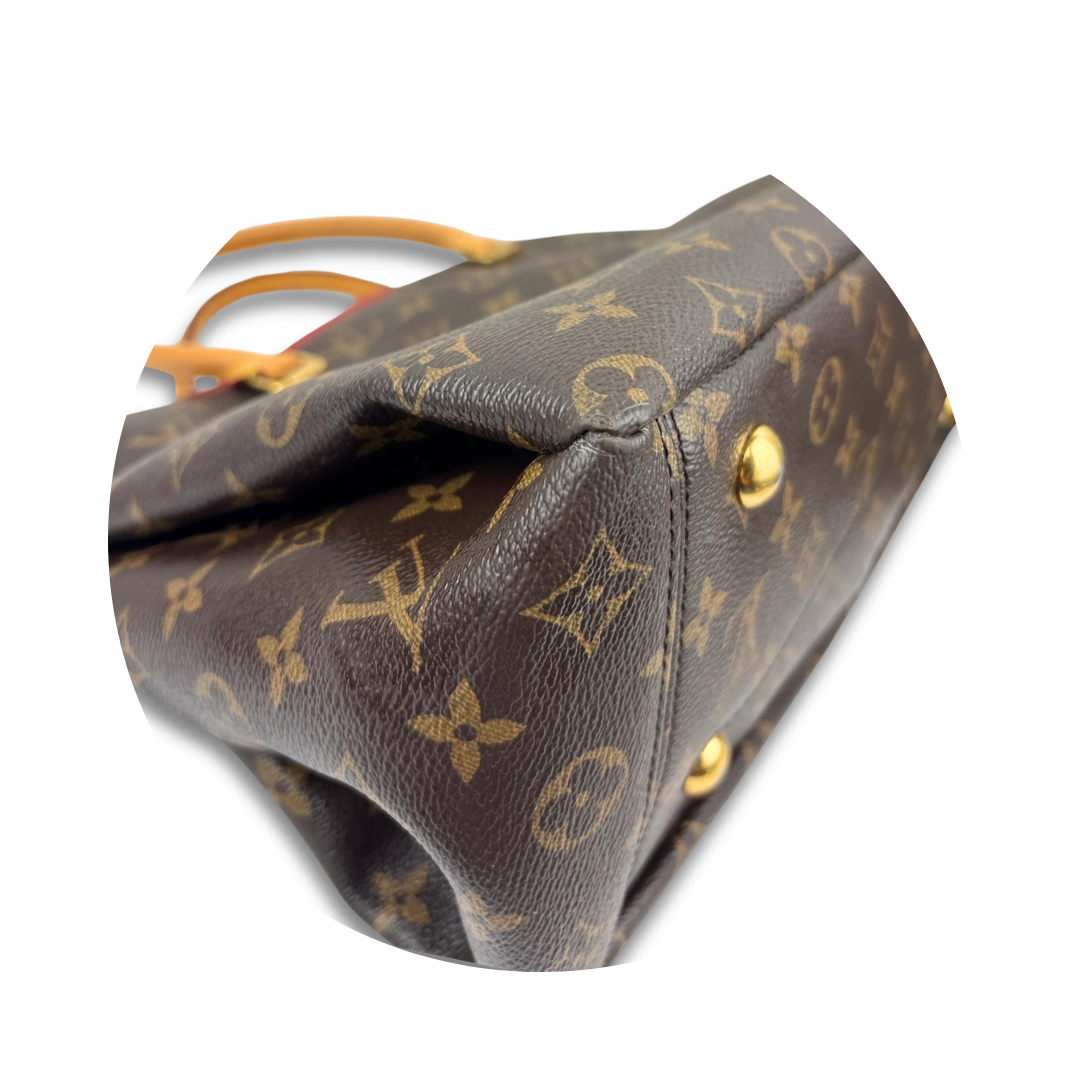 Louis Vuitton Monogram Pallas MM Red