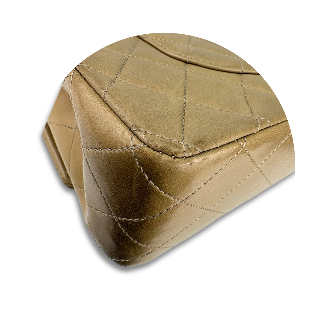 Chanel Classic Khaki Medium Double Flap