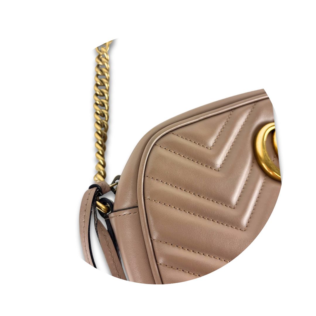 Gucci Dusty Rose Marmont Small Camera Bag