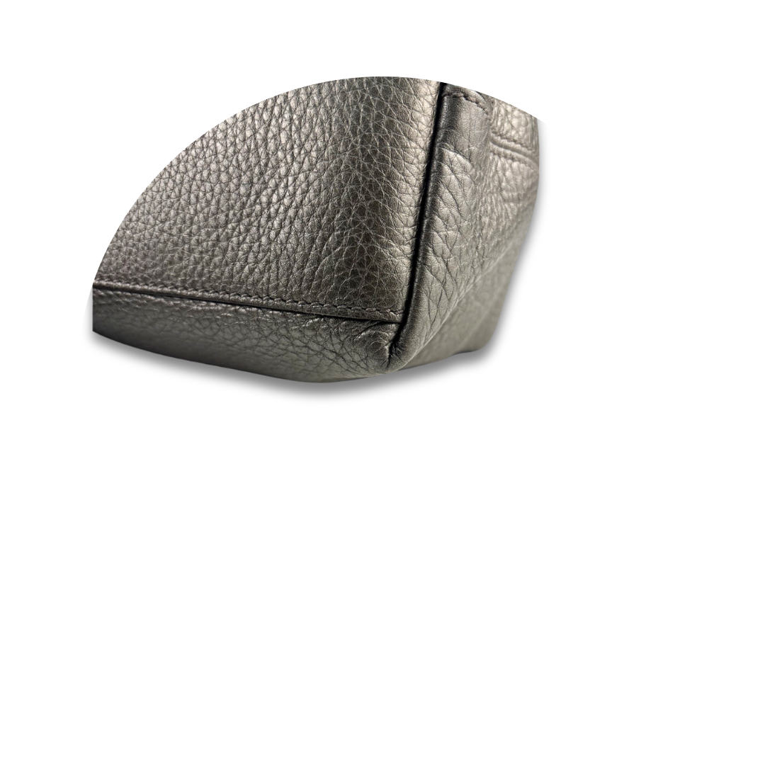 Gucci Metallic Pewter Soho Chain Tote