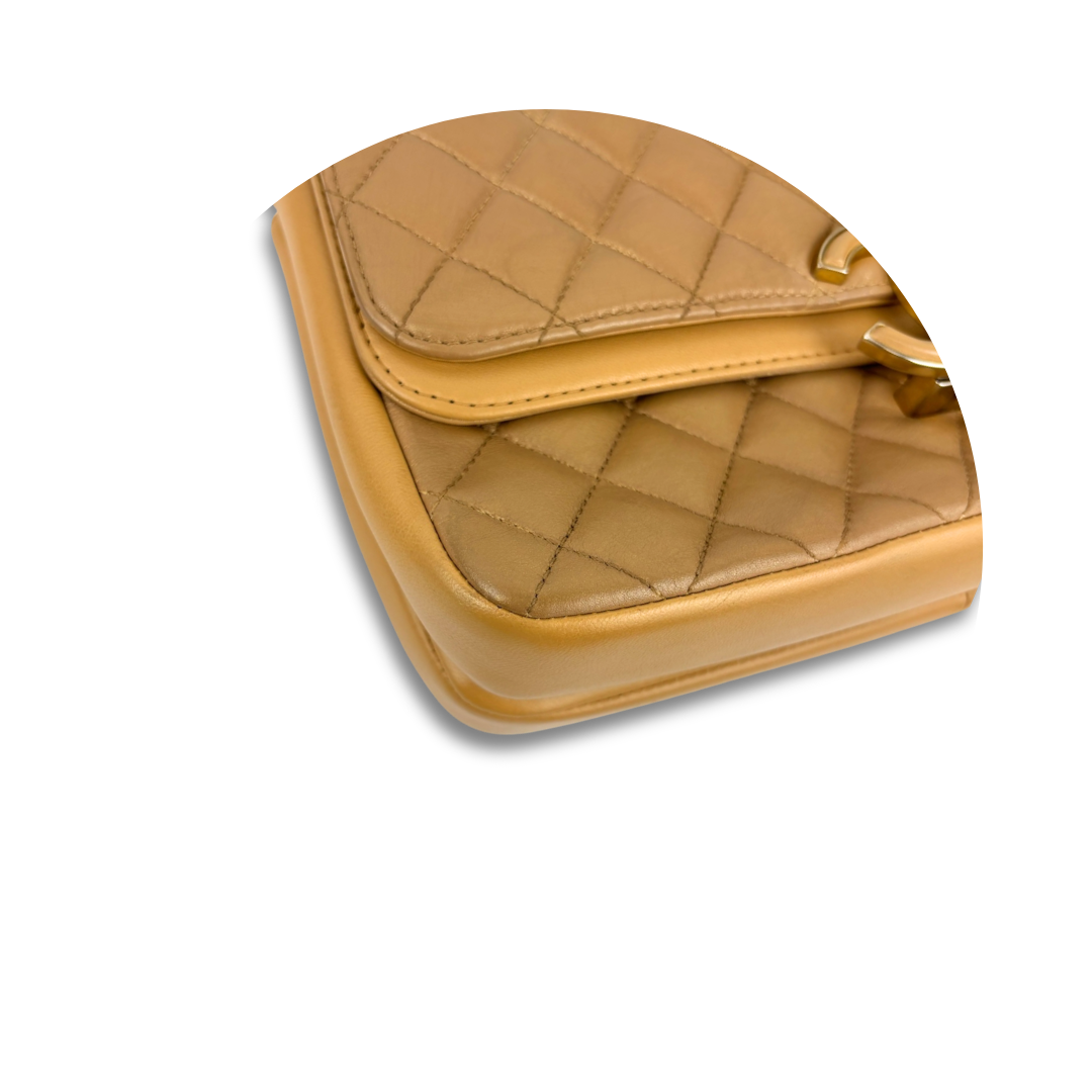 Chanel Brown CC Chic Medium Double Flap Bag