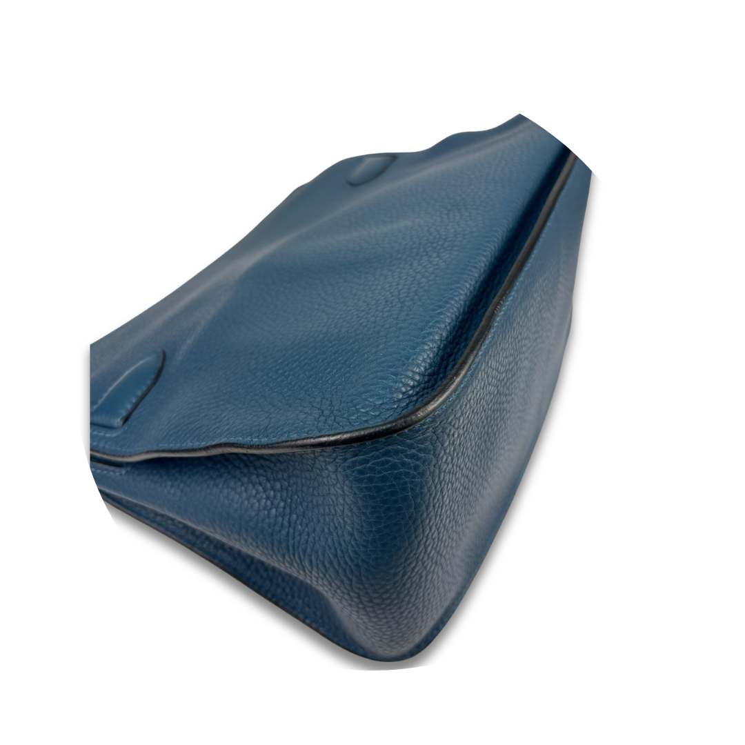 Hermès Clemence Colvert & Turquoise Bicolor Jypsière 34