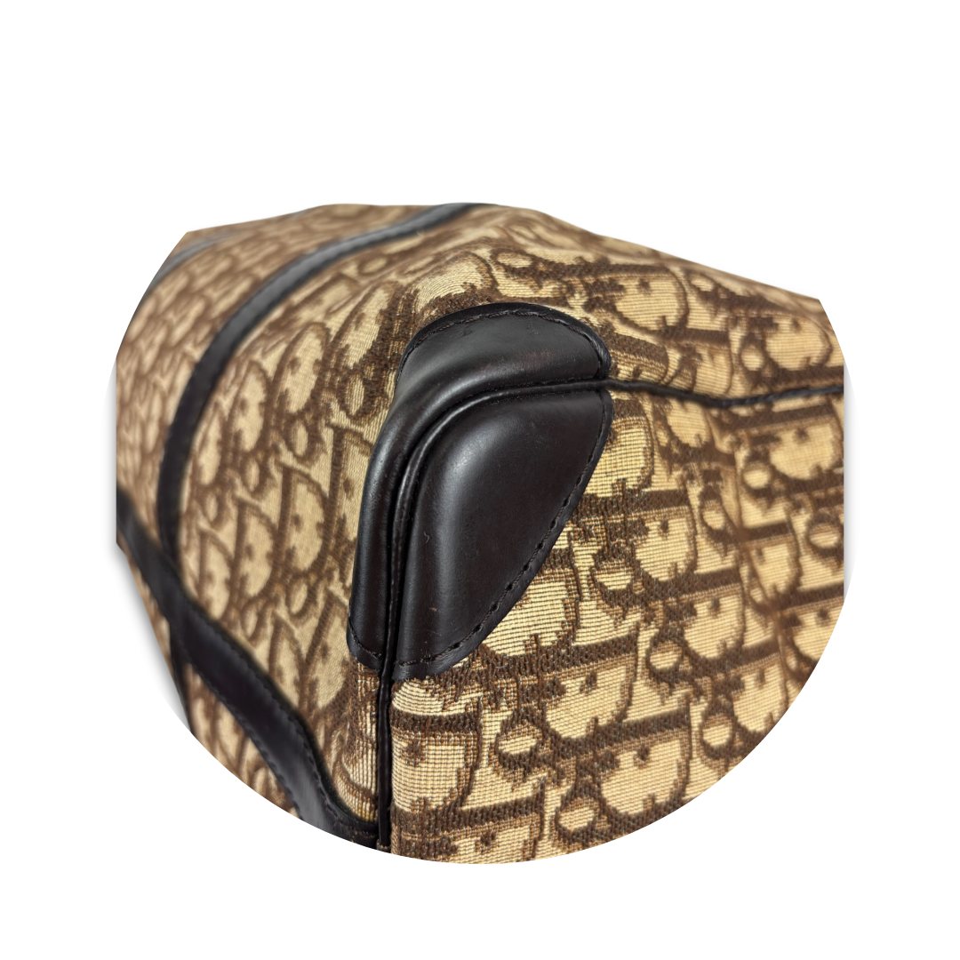 Dior Brown Canvas Trotter Duffle 40