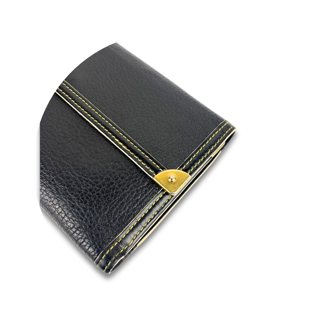 Louis Vuitton Black Suhali Porte Tresor Wallet
