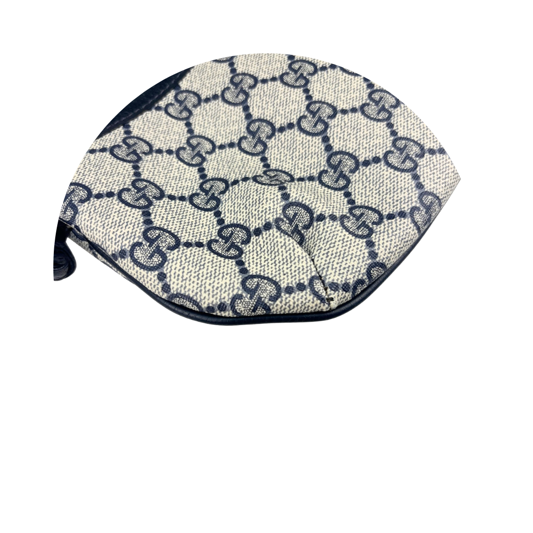 Gucci GG Supreme Navy Flat Crossbody