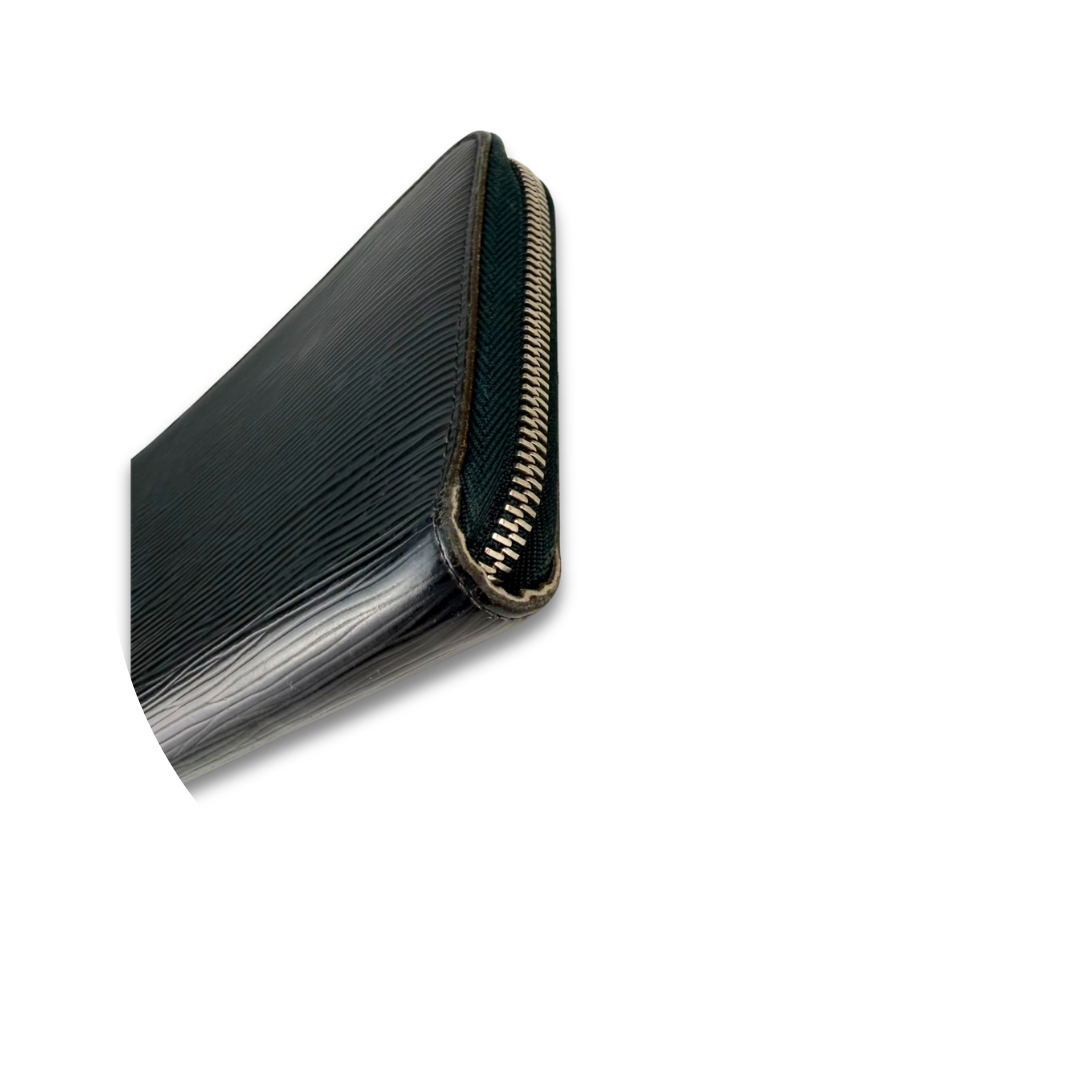 Louis Vuitton Navy Epi Zippy Organizer Wallet