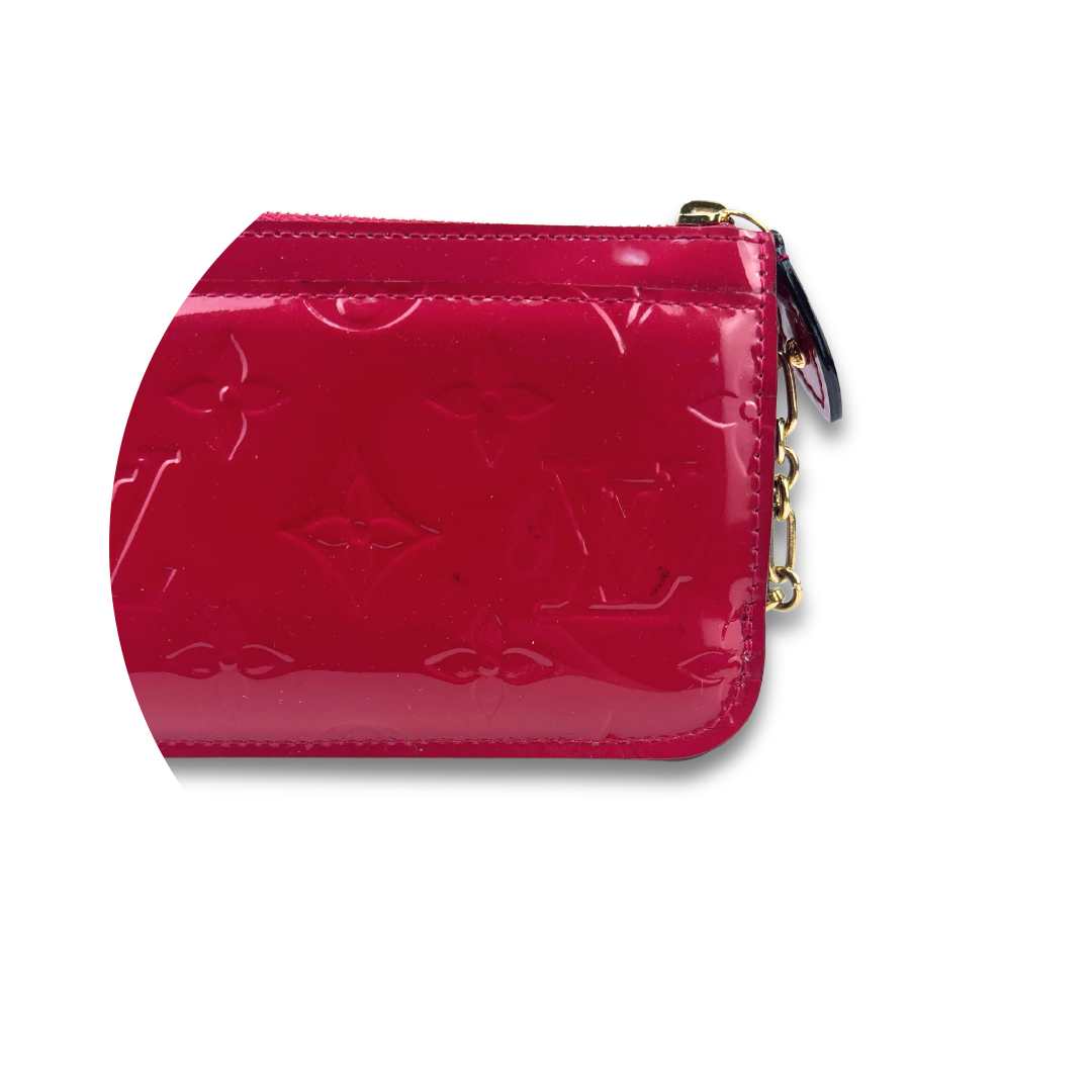 Louis Vuitton Pink Vernis Key Pouch