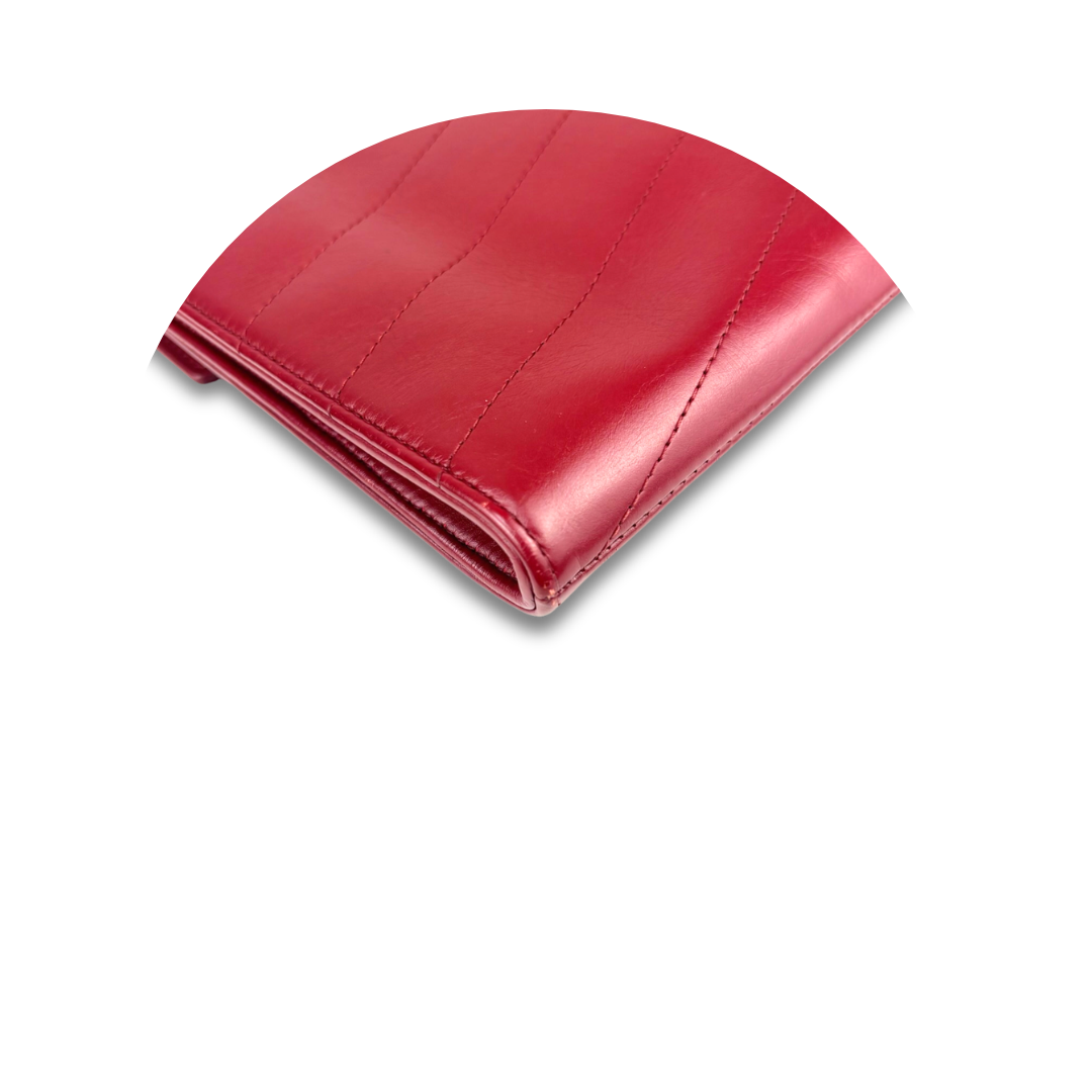 Chanel Elaphe Double Chevron Envelope Clutch
