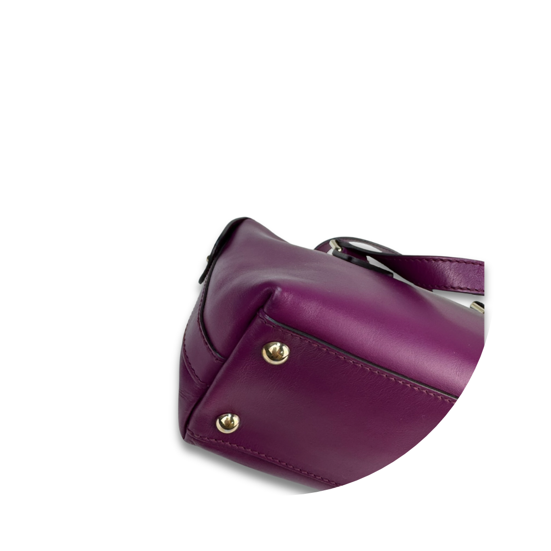 Gucci Purple Leather Top Handle