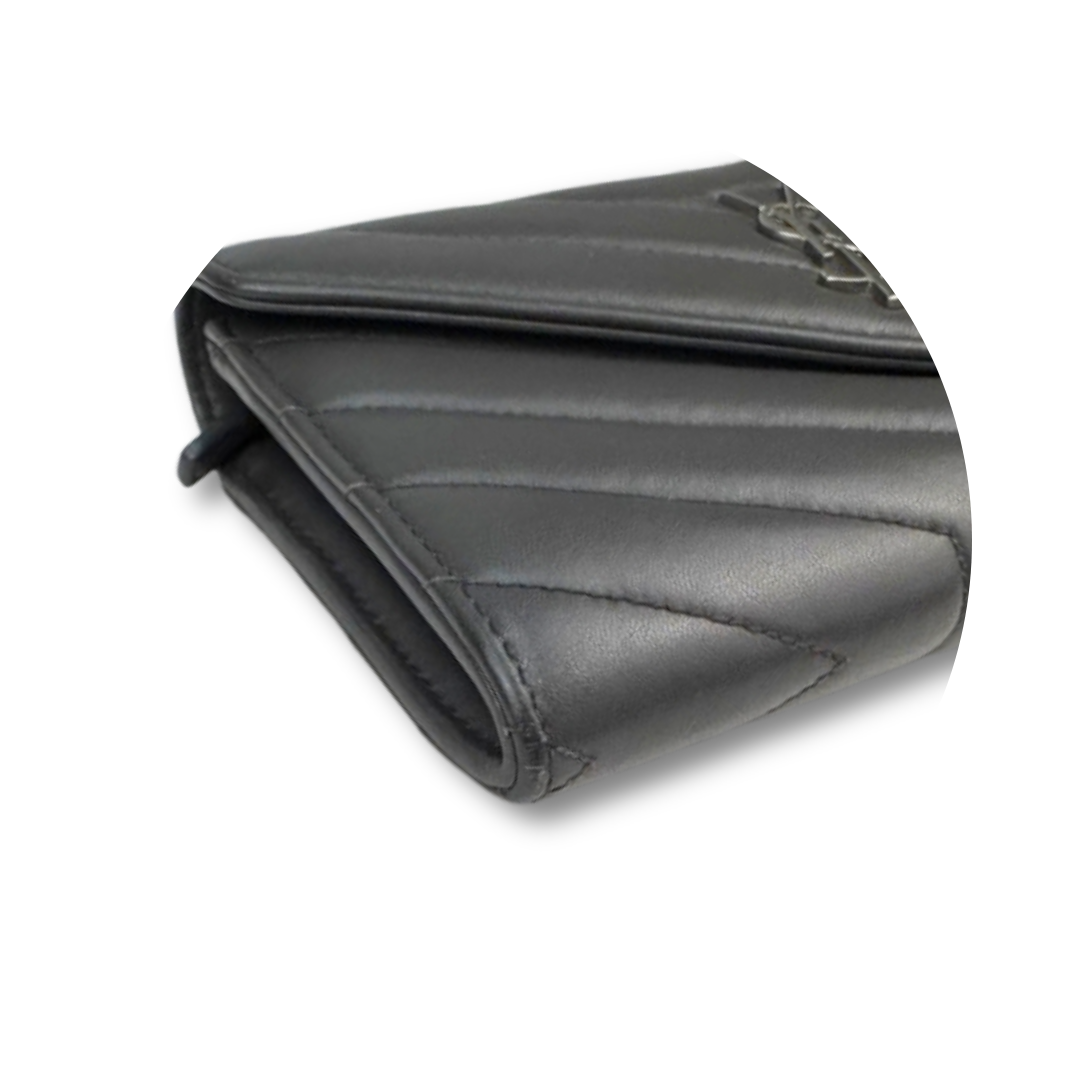 YSL Grey Cassandre Envelope Wallet