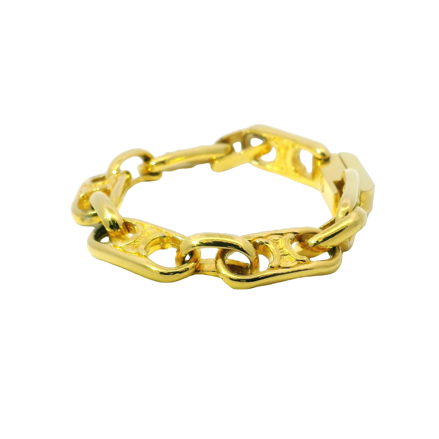Celine Vintage Oversized Link Bracelet