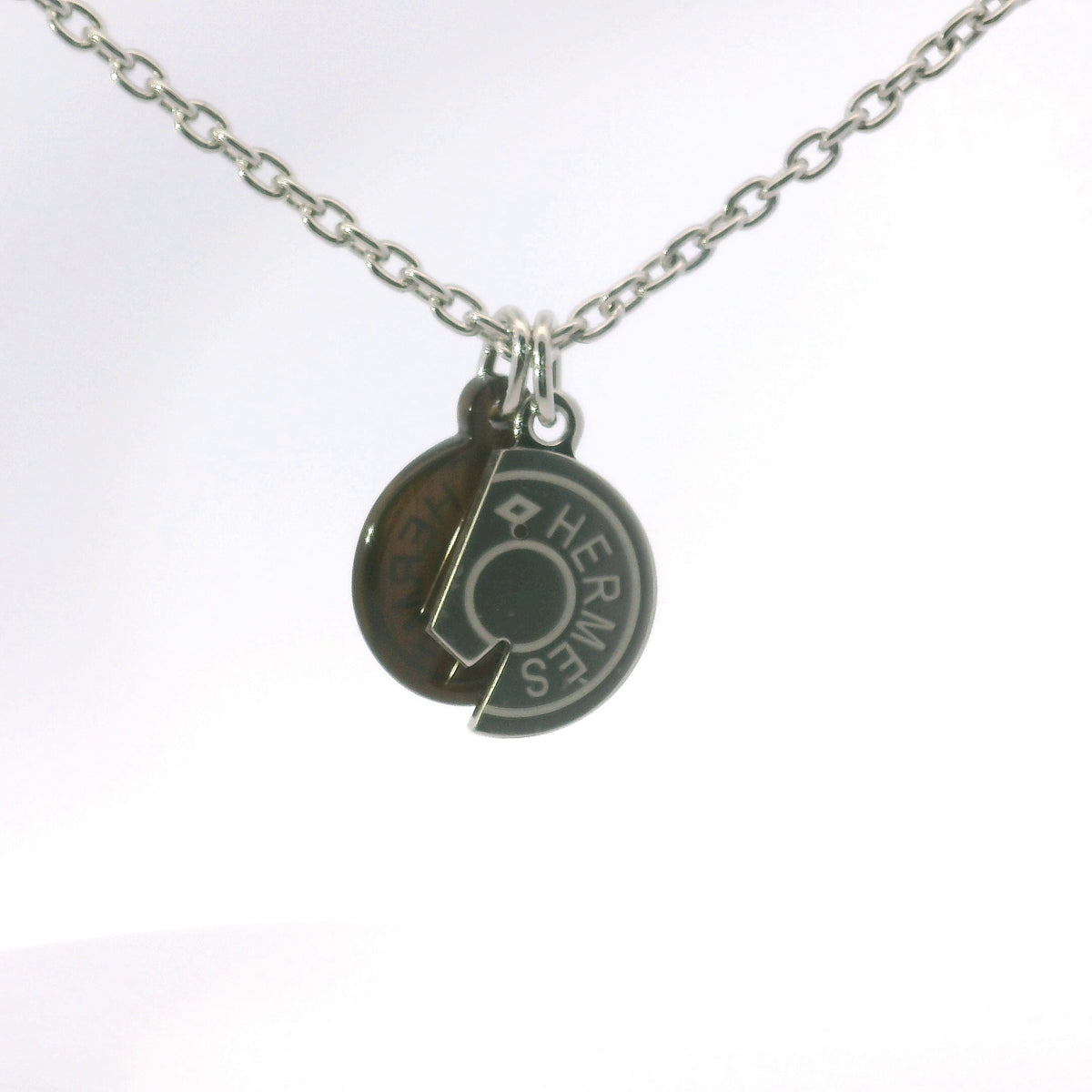 Hermès Black Carrousel Necklace