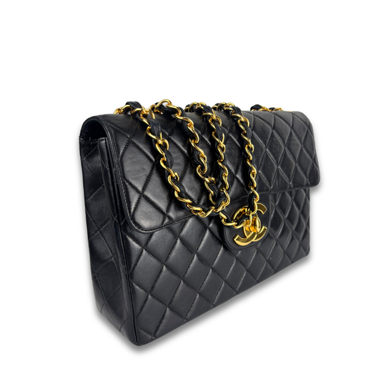 Chanel Vintage Classic XL CC Jumbo Single Flap