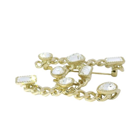Chanel Gemstone CC Brooch