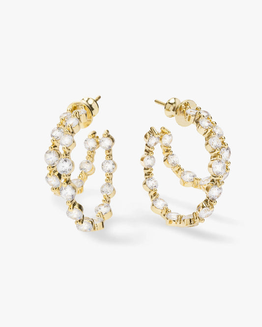 Melinda Maria She's an Icon Double Hoops