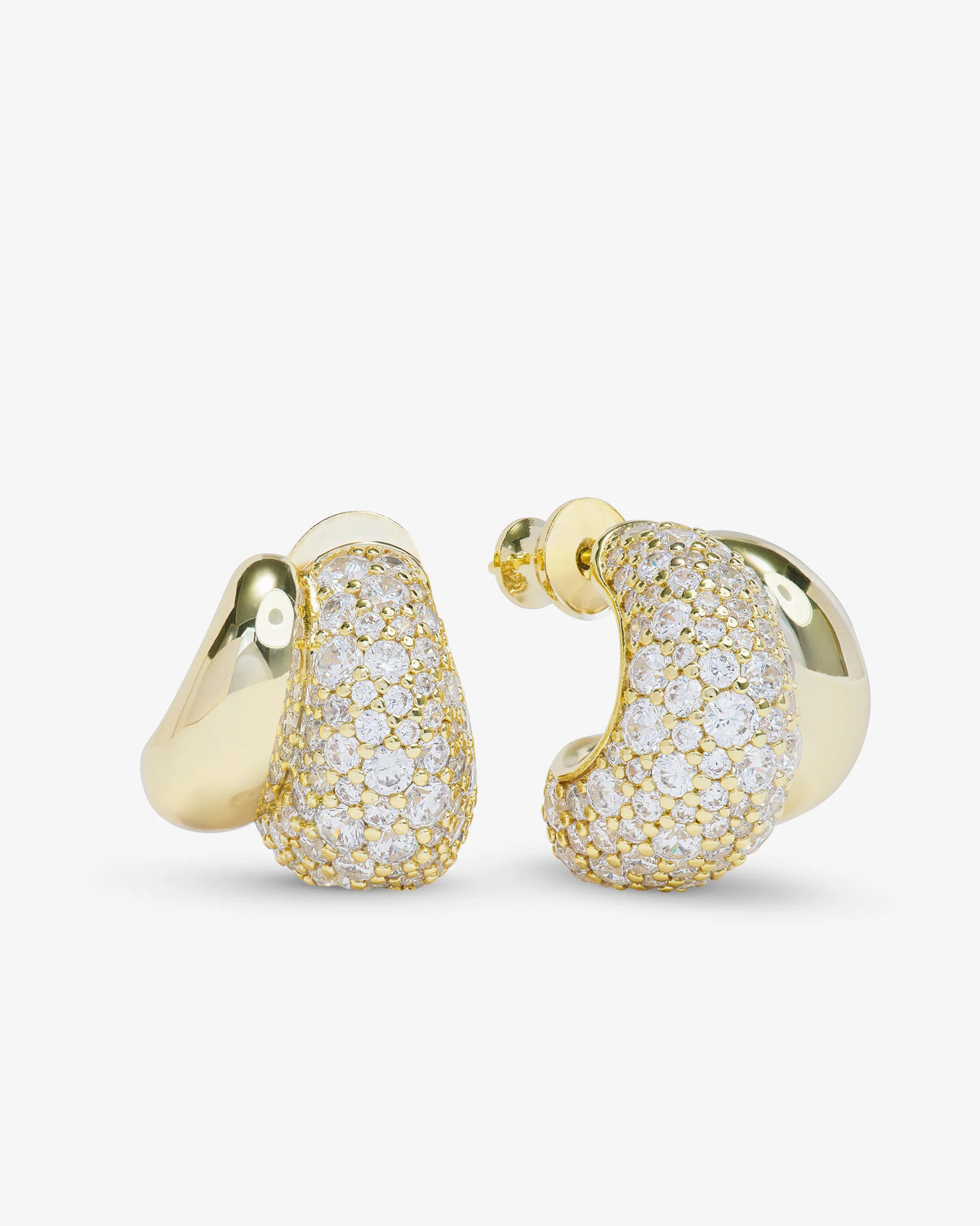 Melinda Maria Norah Loves a Pavé Double Hoops