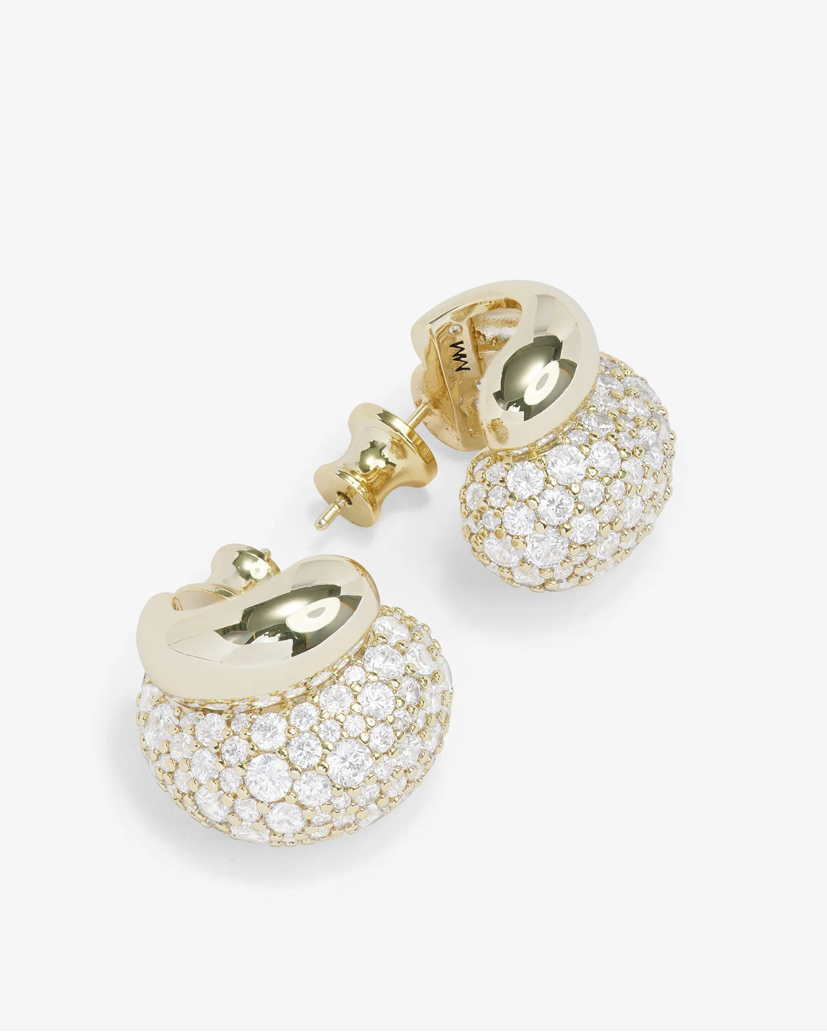 Melinda Maria Norah Loves a Pavé Double Hoops