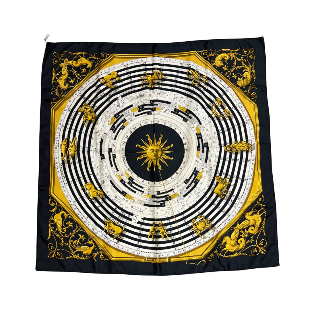 Hermès 'Dies et Hore' Silk Scarf 90
