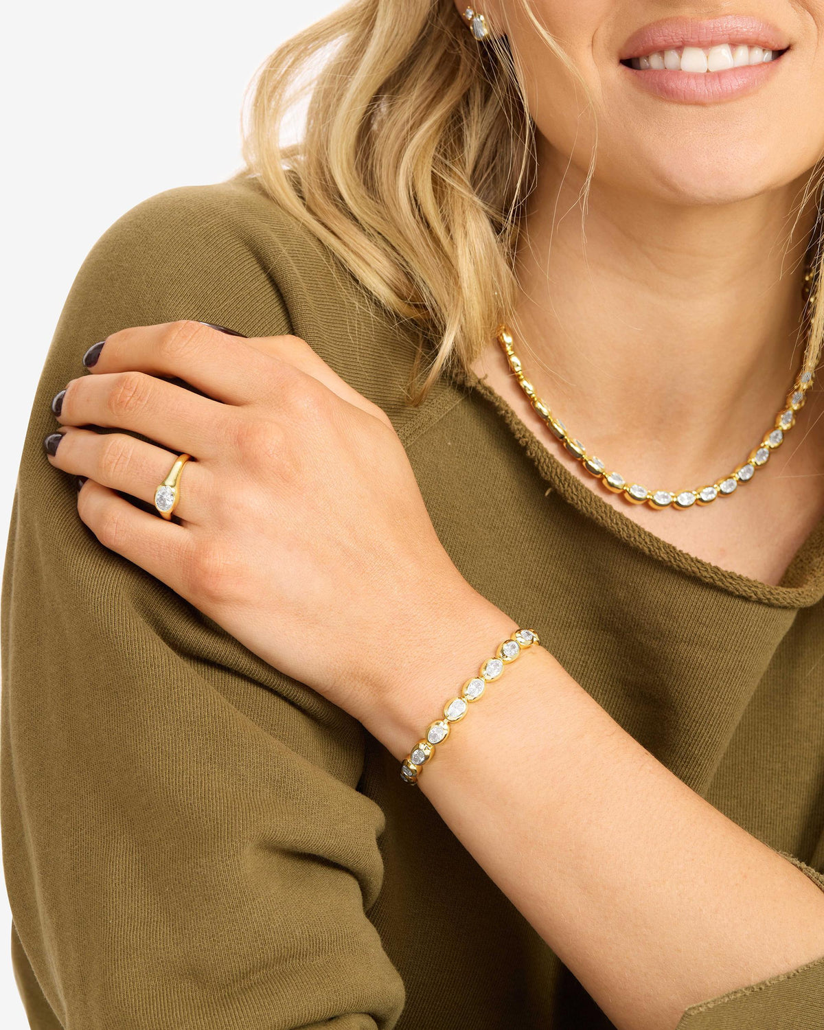 Melinda Maria She's A Boss Tennis Bracelet