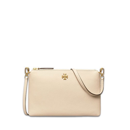 Tory Burch Mercer Pebbled Top-Zip Crossbody
