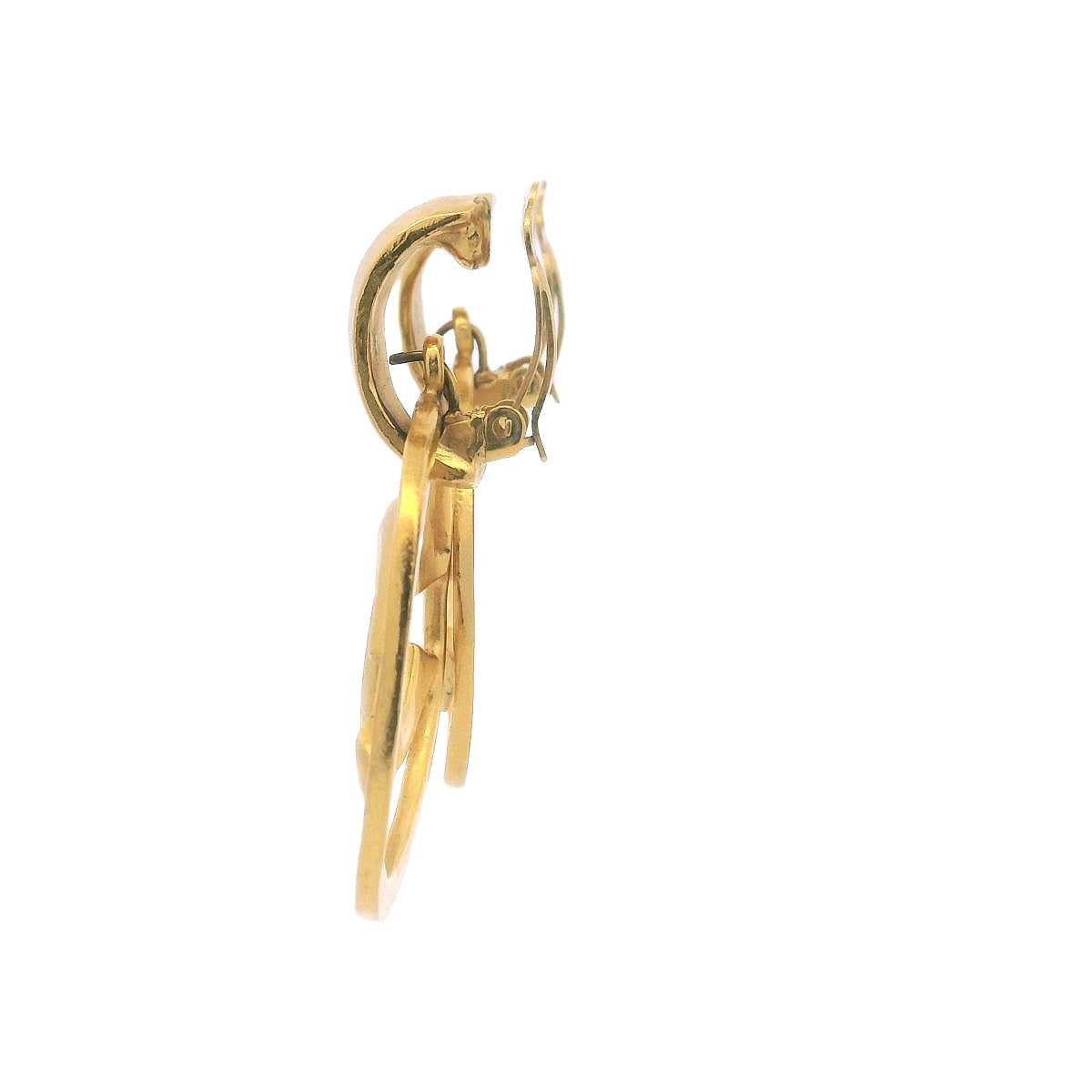 Chanel Door Knocker Clip-On Earrings