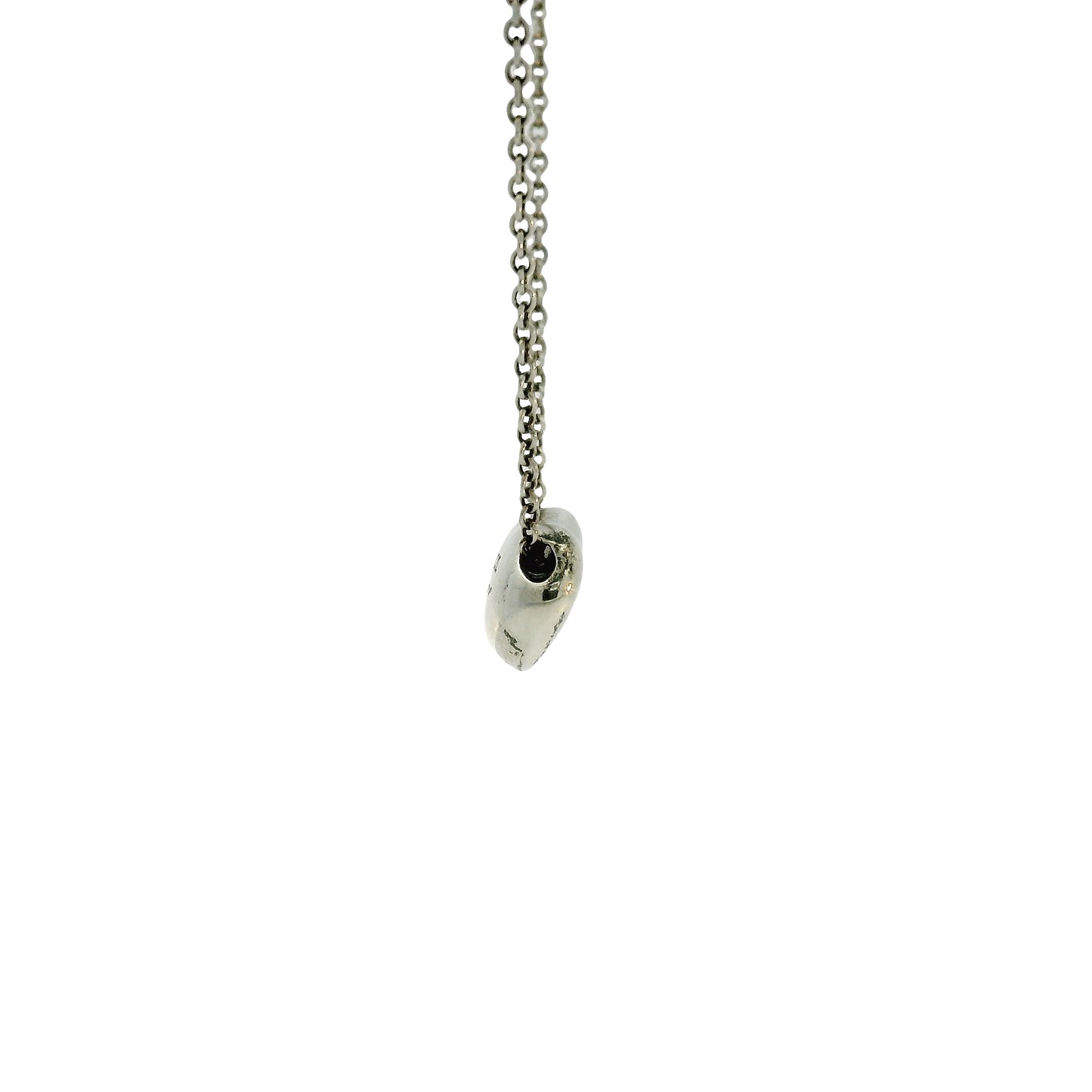 Tiffany & Co Elsa Peretti Sterling Silver Bean Necklace