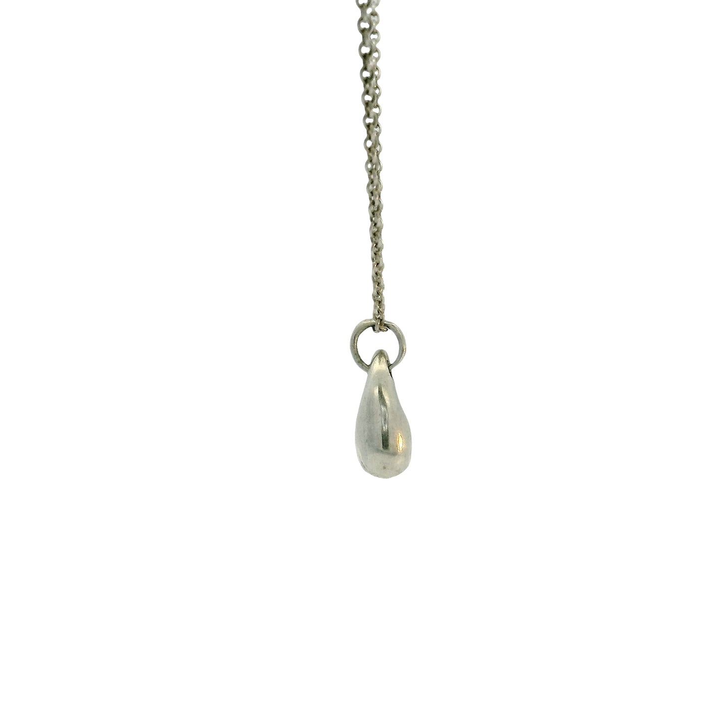 Tiffany & Co Elsa Peretti Sterling Silver Teardrop Necklace