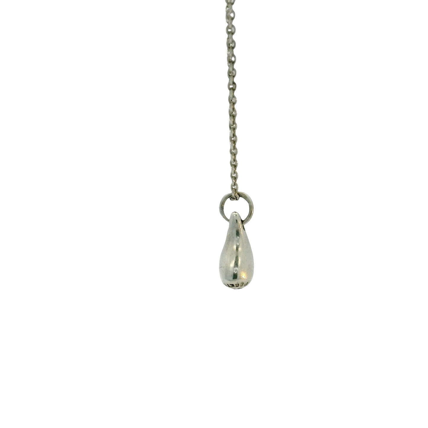 Tiffany & Co Elsa Peretti Sterling Silver Teardrop Necklace