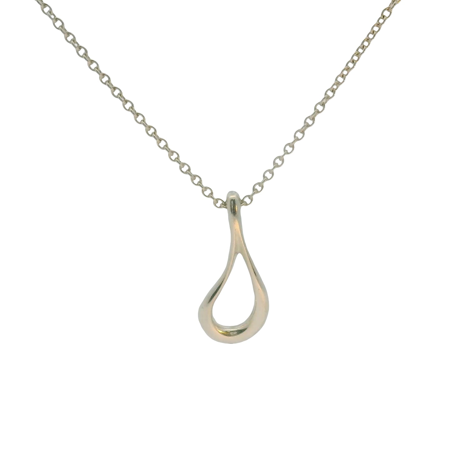 Tiffany & Co Open Teardrop Pendant Necklace