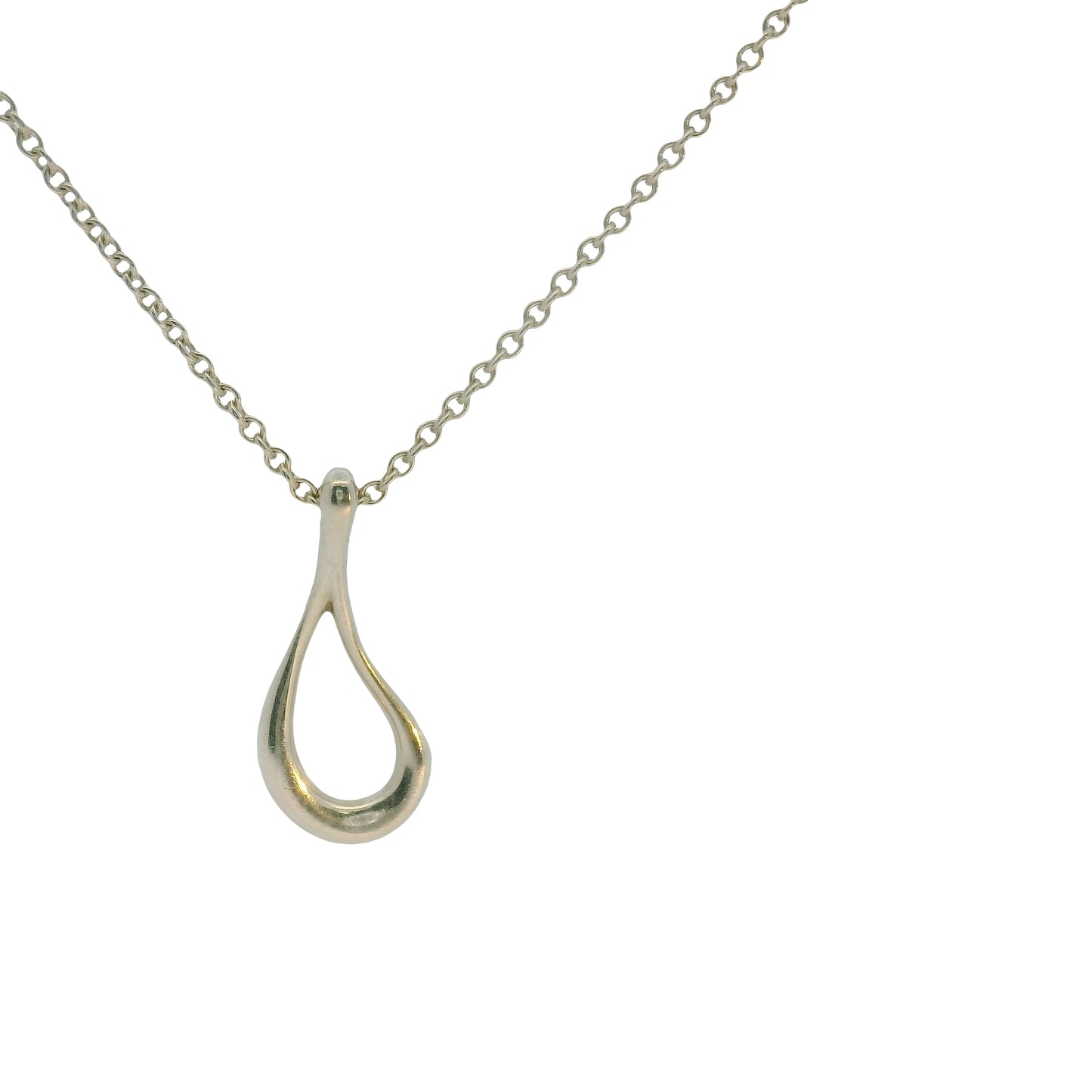 Tiffany & Co Open Teardrop Pendant Necklace
