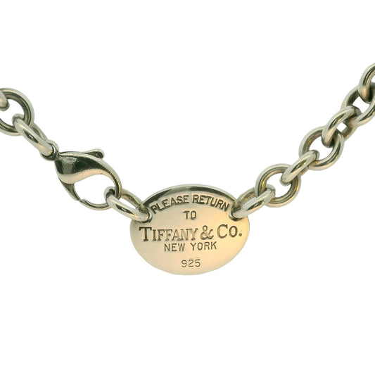 Tiffany & Co. Oval Tag Necklace