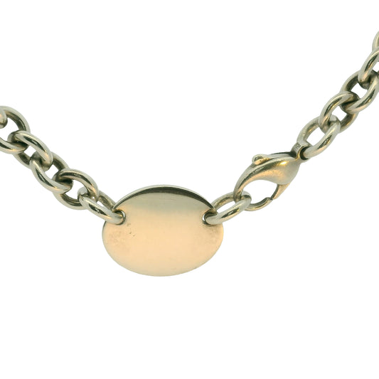Tiffany & Co. Oval Tag Necklace