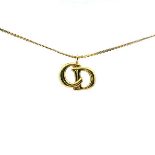 Dior Gold CD Necklace