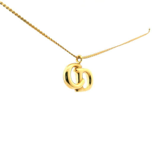 Dior Gold CD Necklace
