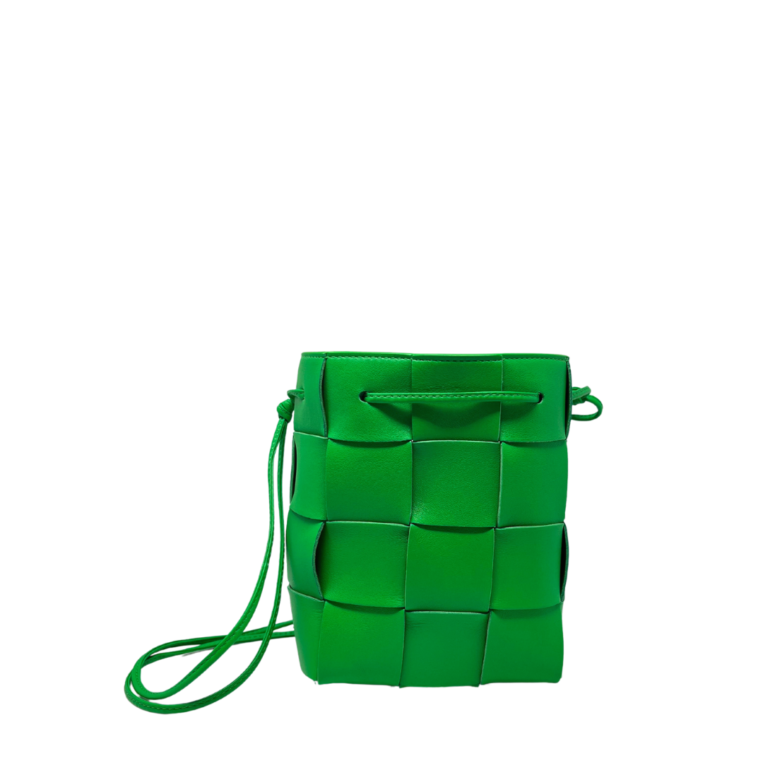 Bottega Veneta Cassette Small Bucket Bag - Green