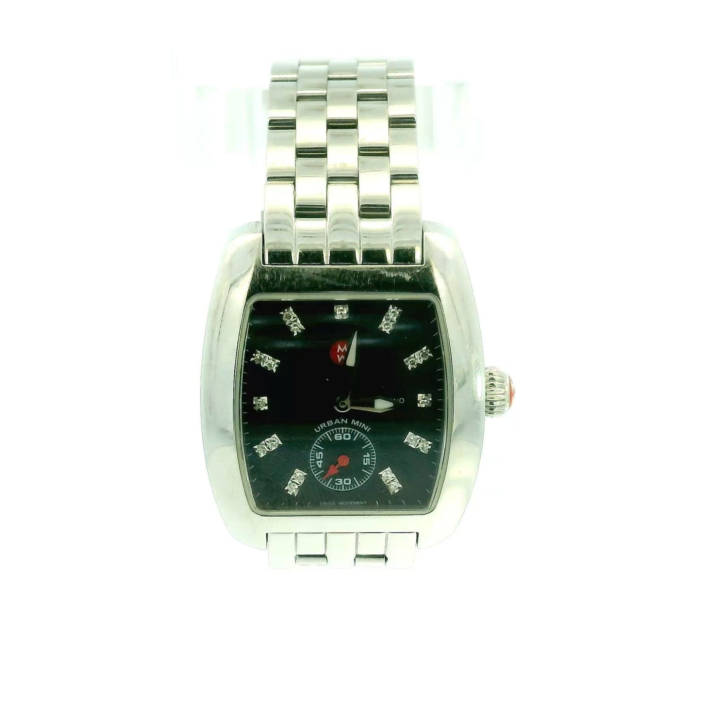 Michele Urban Mini Black Diamond Watch