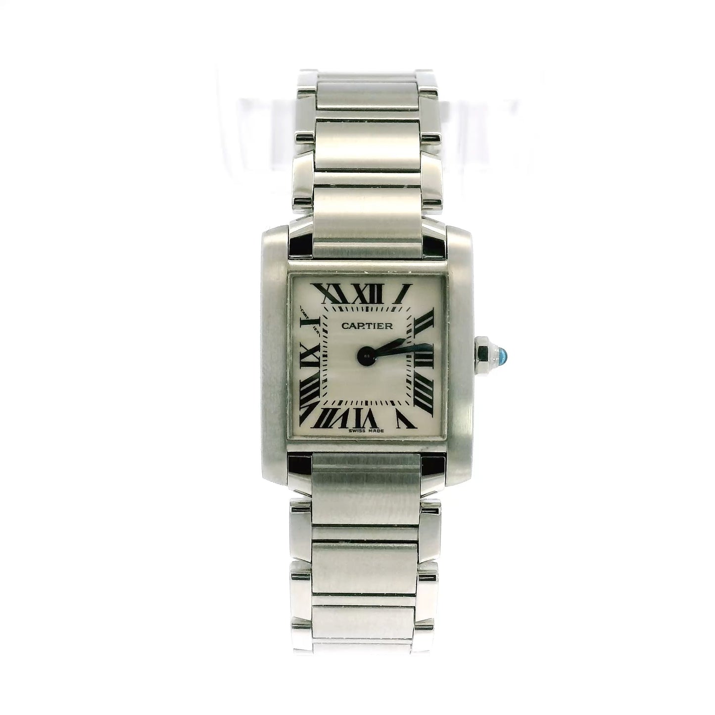 Cartier 20mm Stainless Steel Tank Française Watch