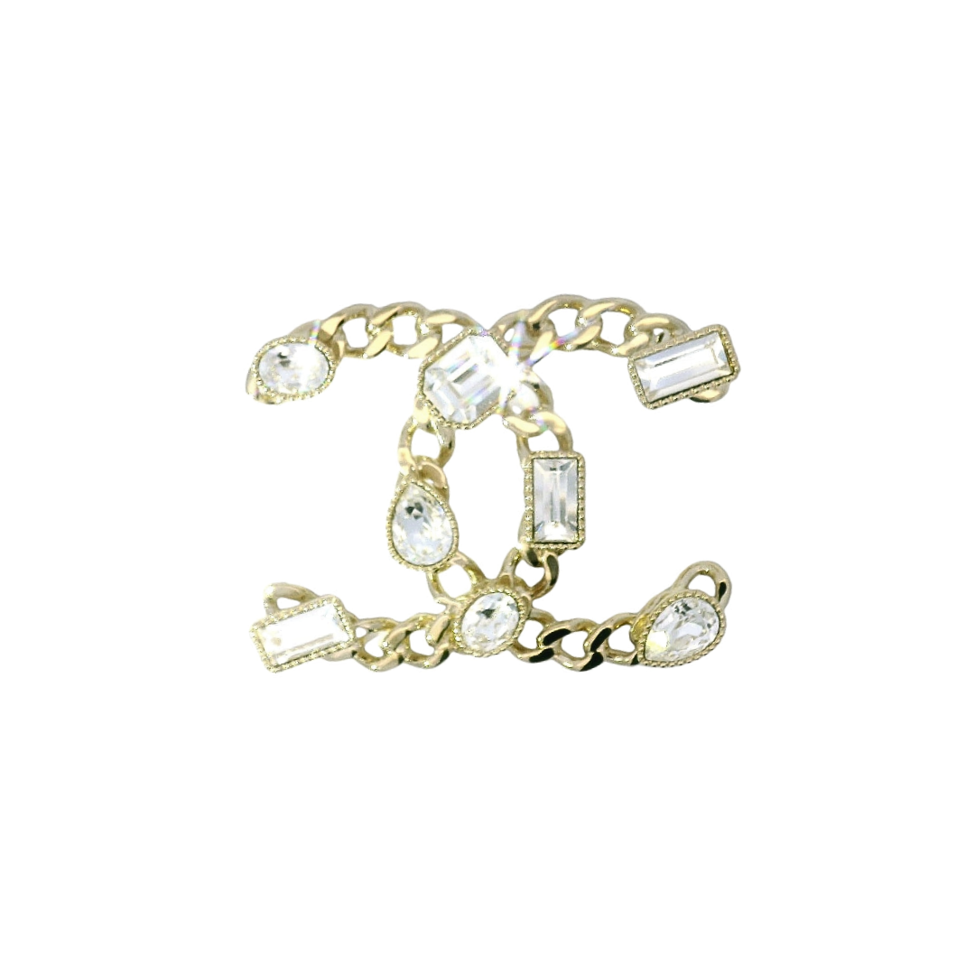 Chanel Gemstone CC Brooch