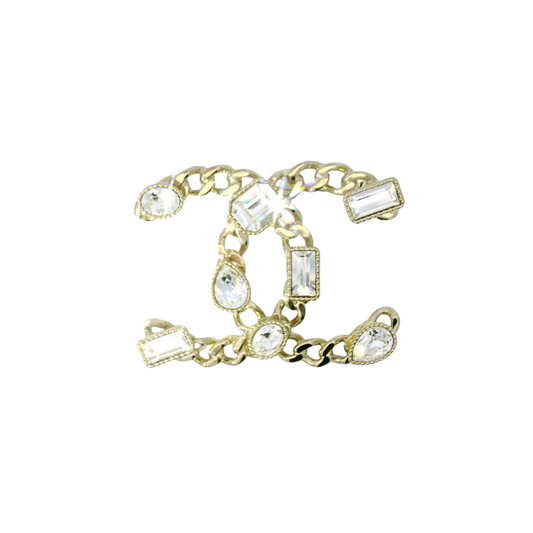 Chanel Gemstone CC Brooch