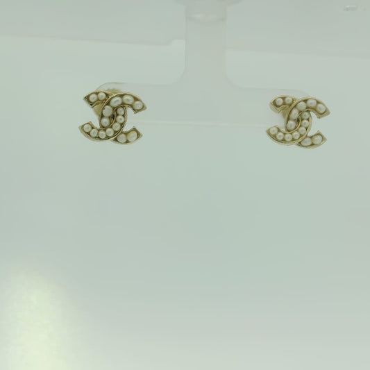 Chanel Pearl Stud Earrings