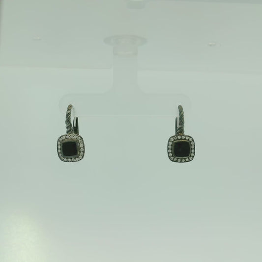 David Yurman Petit Albion Earrings - Black Onyx
