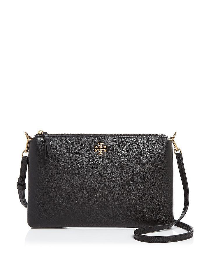 Tory Burch Mercer Pebbled Top-Zip Crossbody
