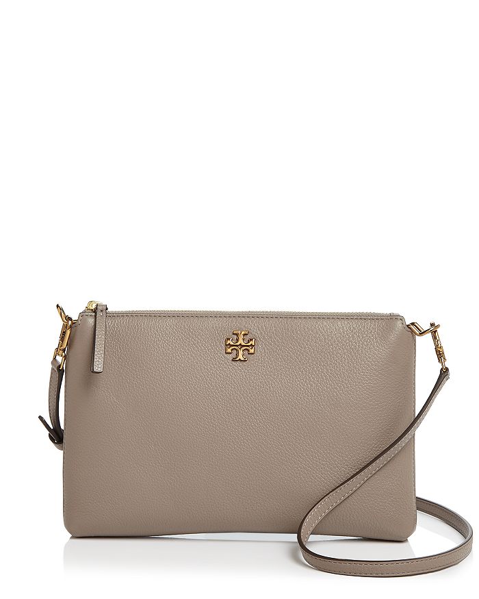 Tory Burch Mercer Pebbled Top-Zip Crossbody