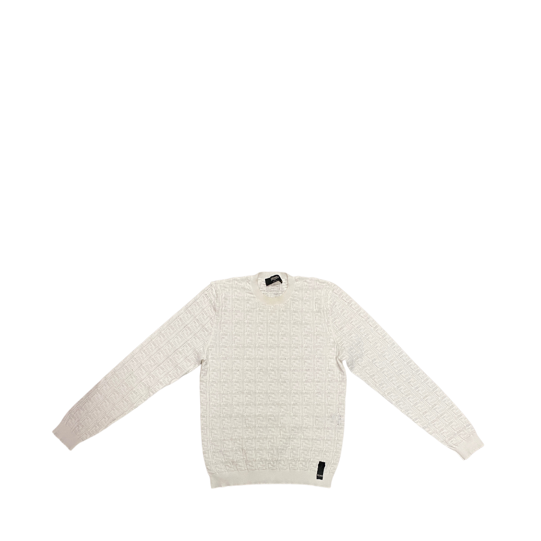 Fendi white sweater hot sale