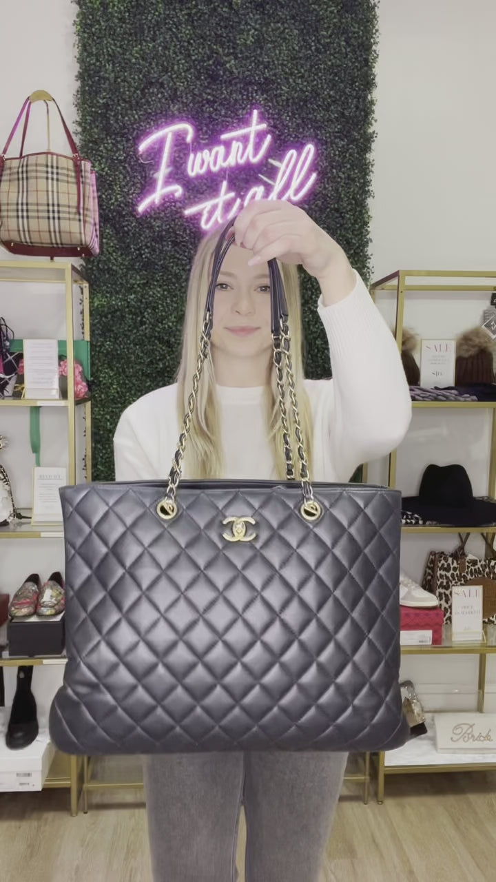 Chanel shoppers tote Clearance