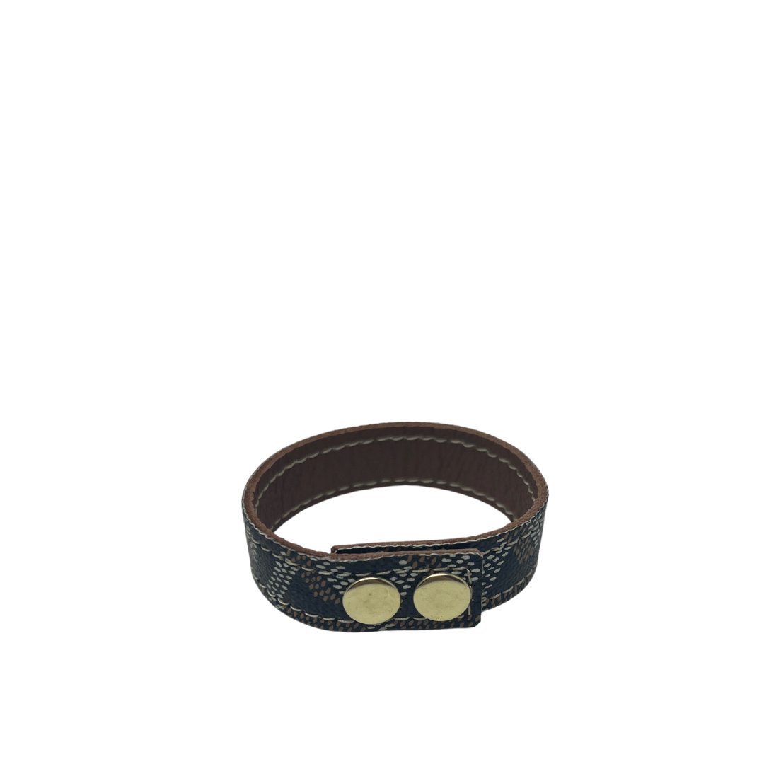 Goyard Luxury Repurposed Cuff Bracelet Lola Saratoga