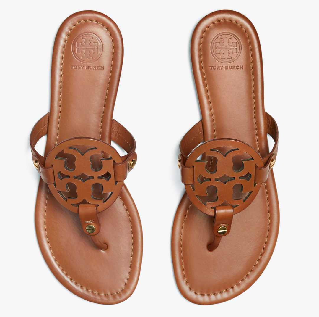 Tory Burch Miller Sandal Vintage Vachetta Lola Saratoga