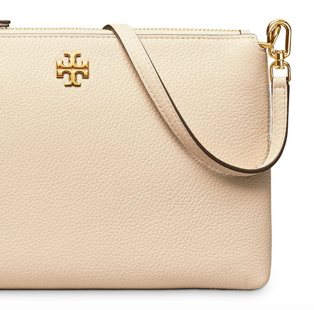 Tory Burch Mercer Pebbled Top Zip Crossbody Lola Saratoga